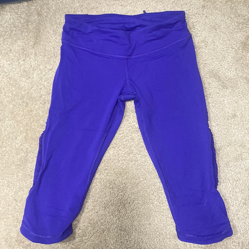 Lululemon Run Fast and Free Crop Bruised Berry 6 S